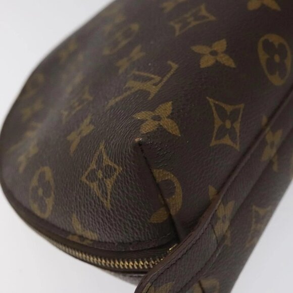 LOUIS VUITTON Monogram Trousse Demi Ronde Cosmetic Pouch M47520 LV Auth 113338 - Picture 5 of 16